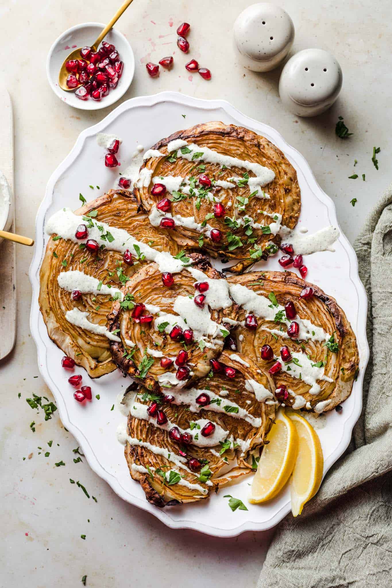 gebackener Weißkohl-vegan