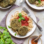 vegane auberginen taler
