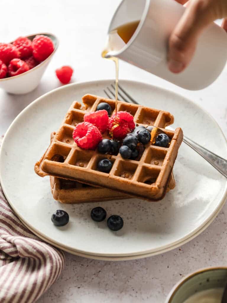 gesunde vegane waffeln