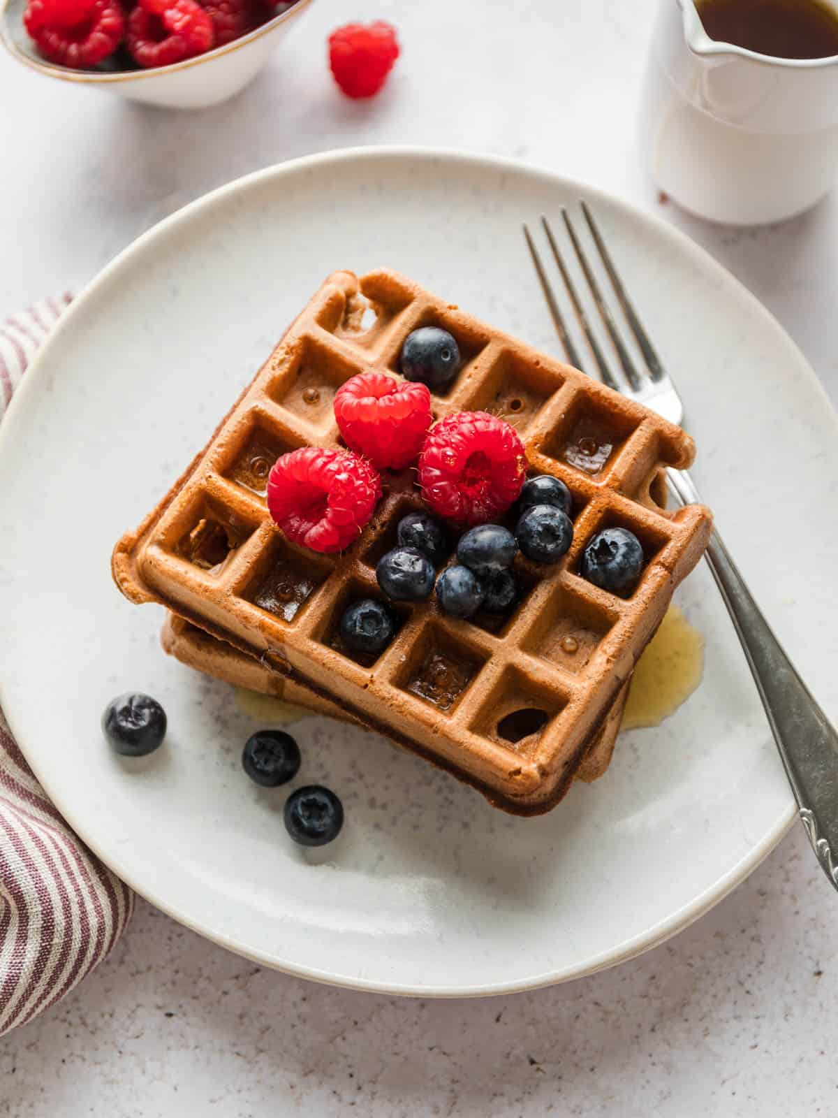 knusprige Waffeln vegan