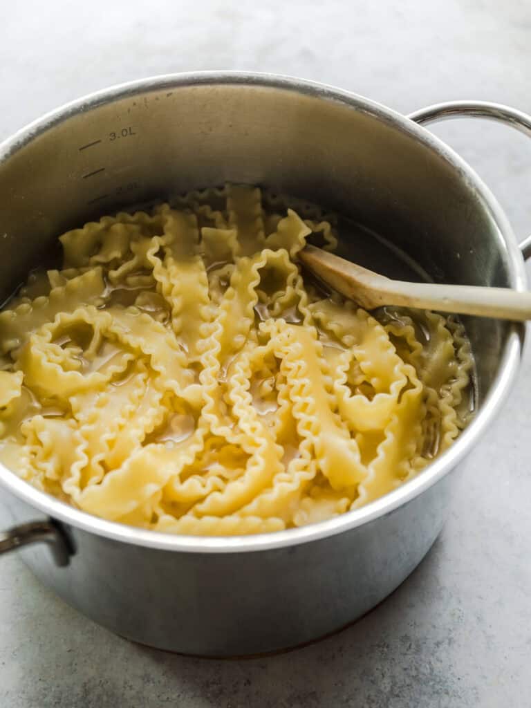gekochte pasta