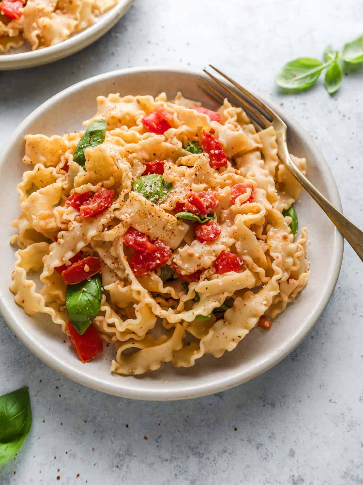 pasta alla Crudaiola vegan