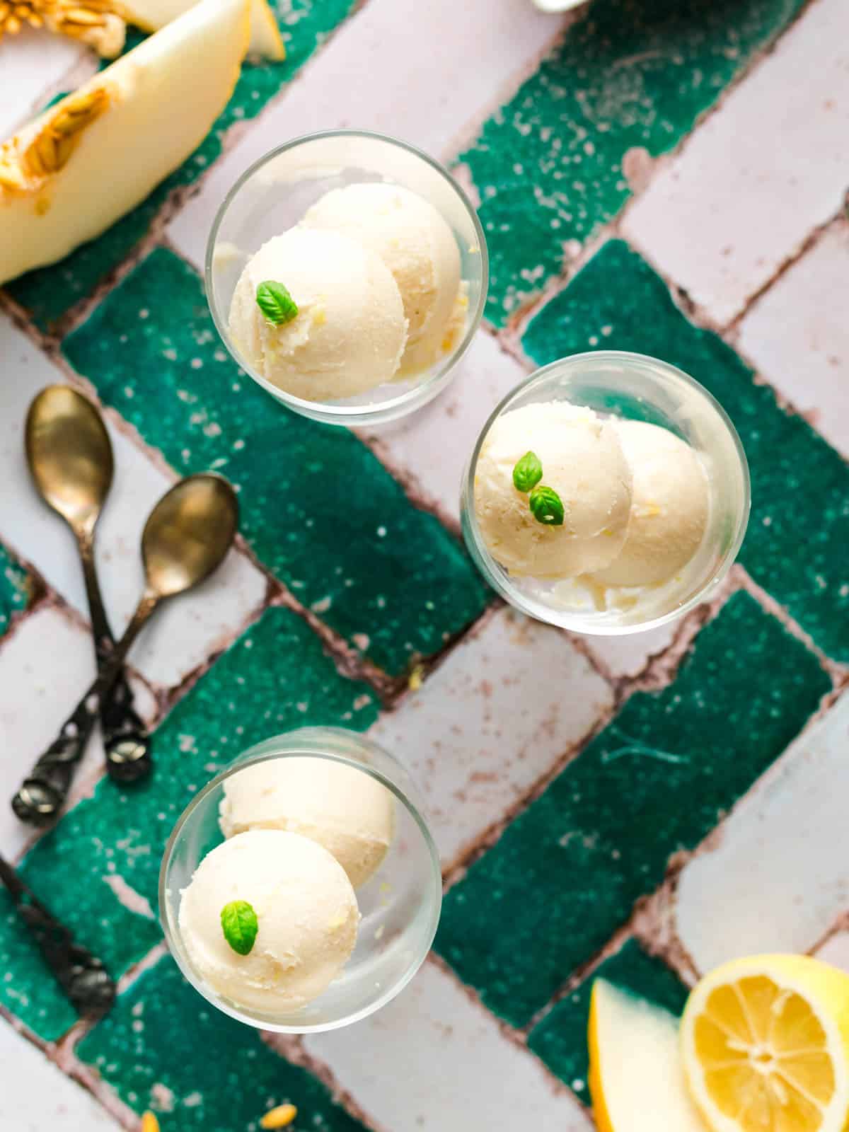 melonen eis vegan