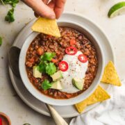 veganes chili mit bohnen
