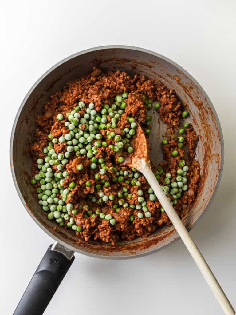 keema matar vegan