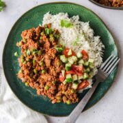 keema curry vegan soja