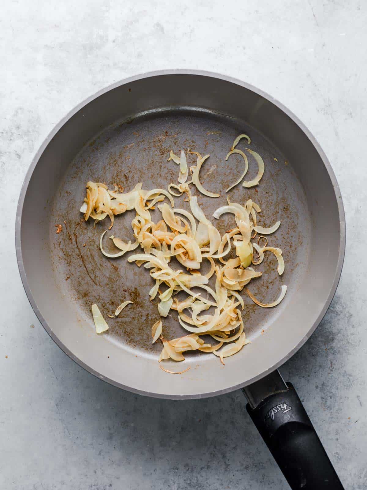 water sautéed onions