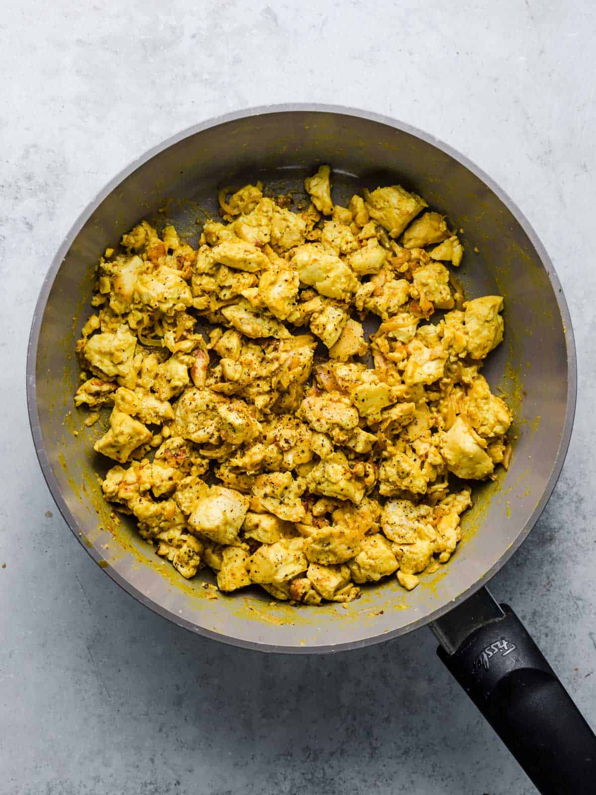 cooking tofu scramble