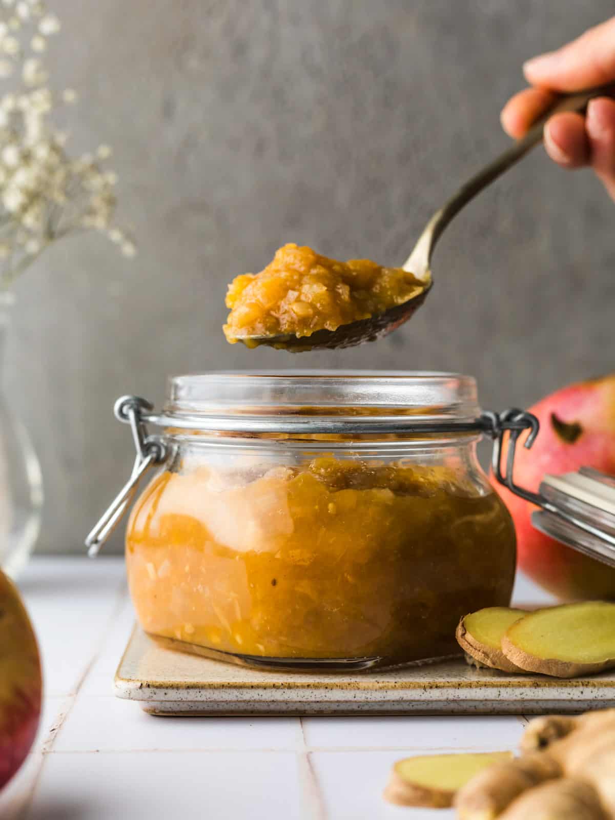 apfel chutney ohne zucker mit ingwer
