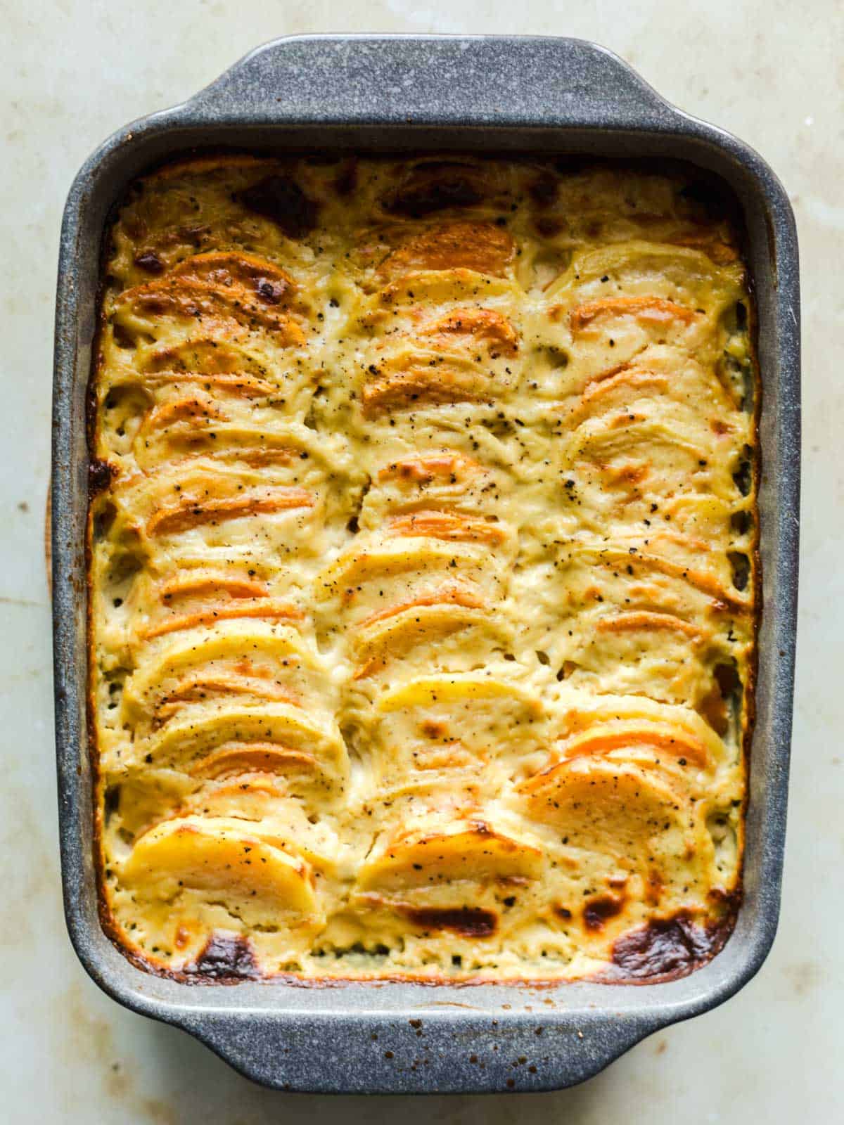 überbackene Kartoffeln vegan