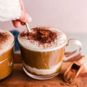 hot chocolate mit kürbispüree