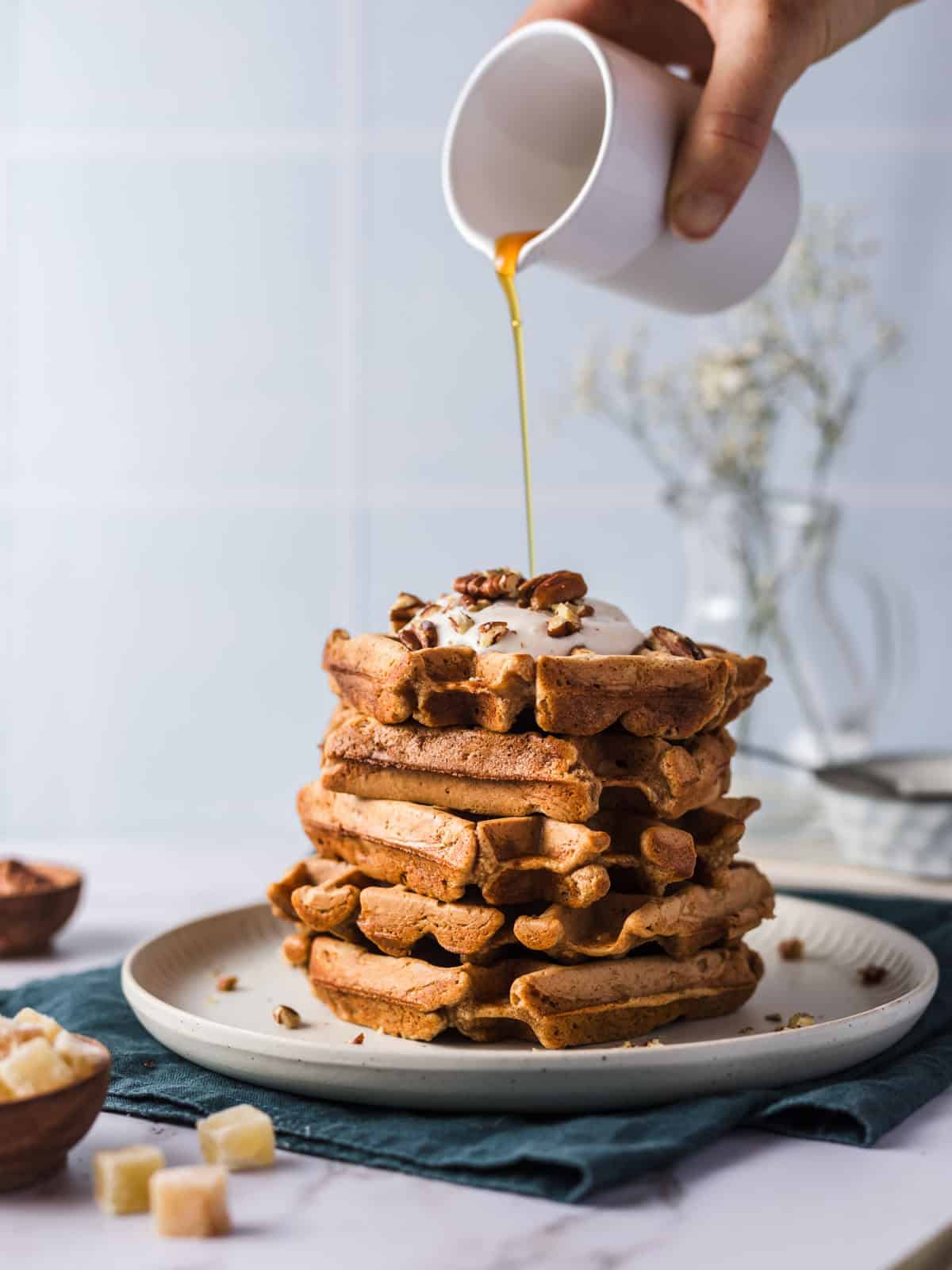 gesunde vegane waffeln