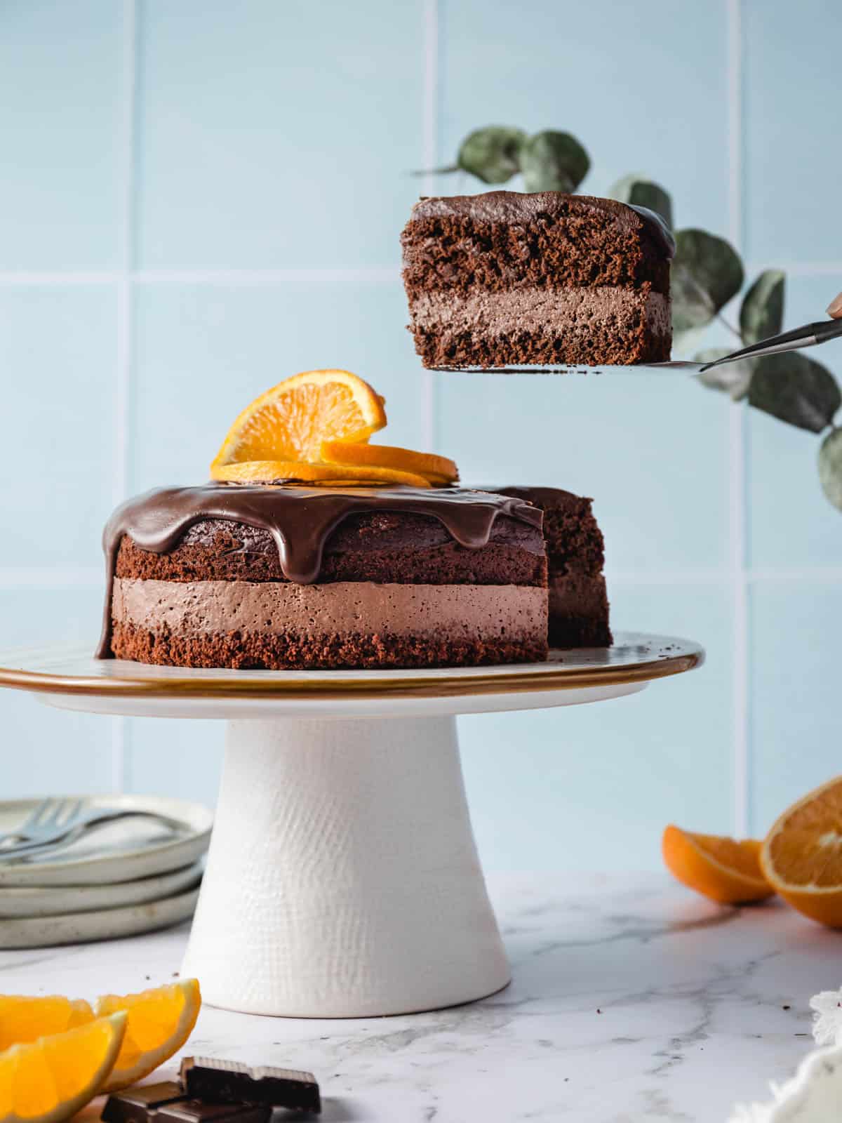 gesunder schokoladenkuchen vegan