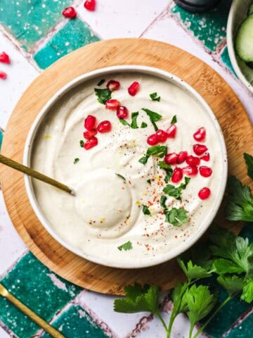 tahin joghurt dressing vegan