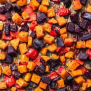 ofengemüse mit rote bete und kürbis