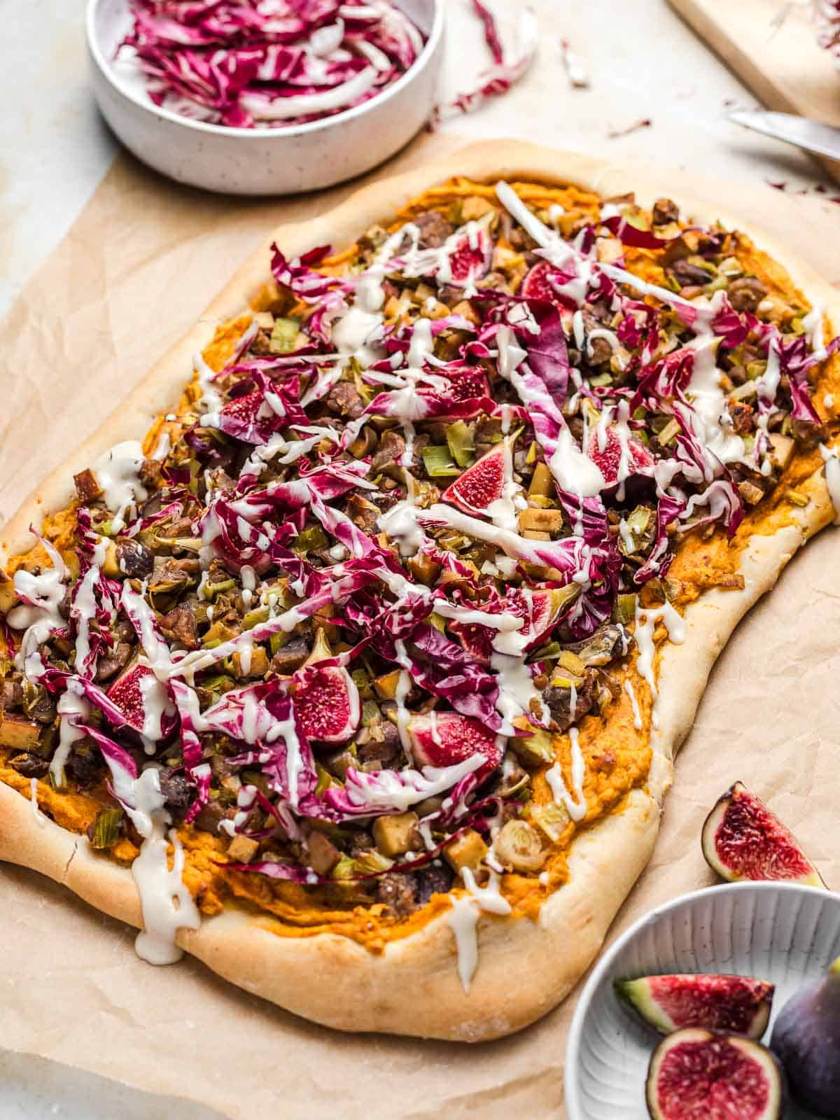 lauch pizza vegan ohne käse