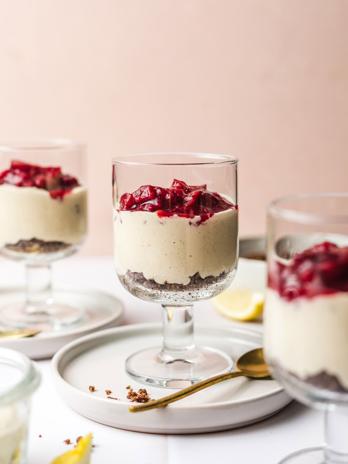 schichtdessert im glas vegan und ohne zucker
