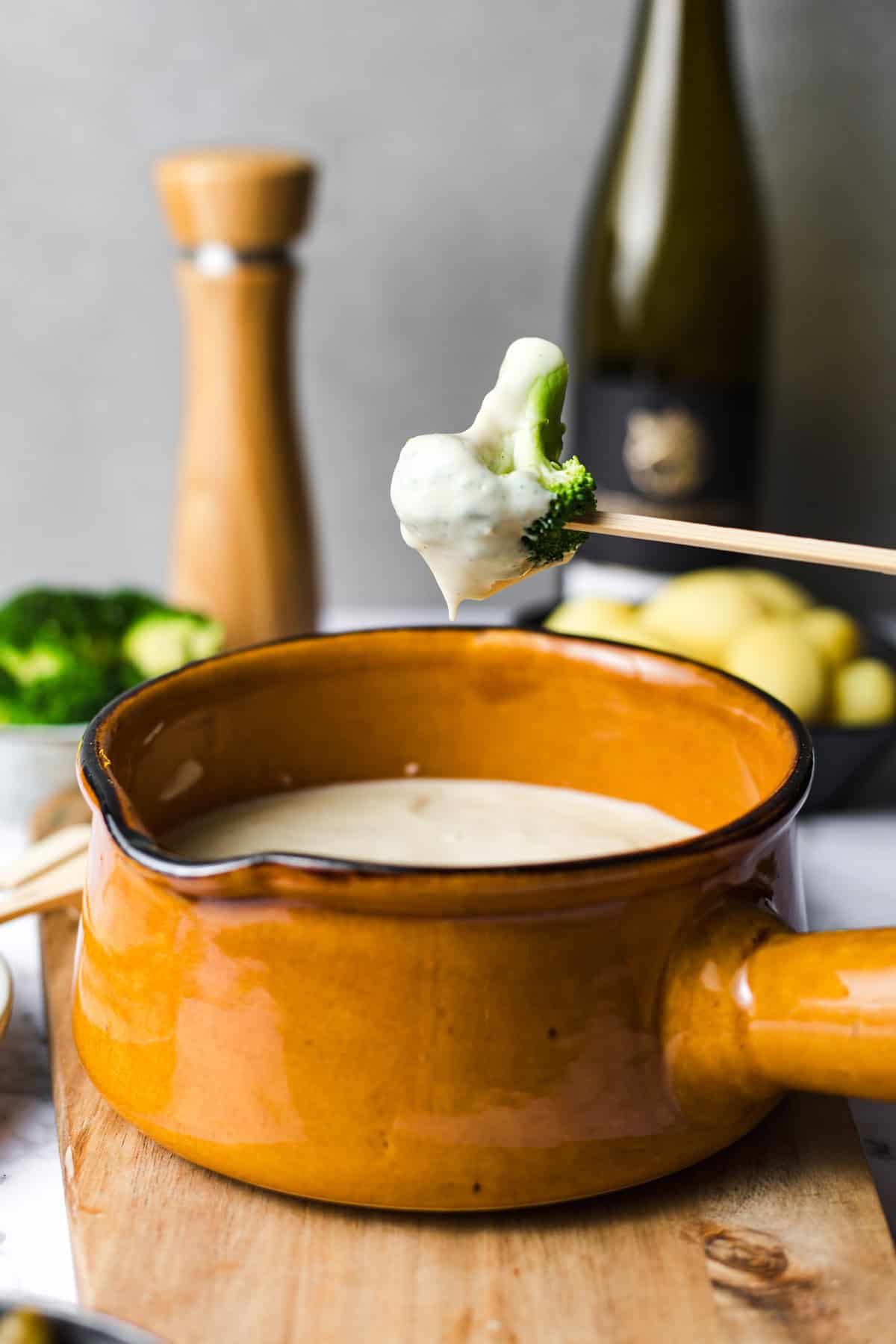 veganes käsefondue rezept