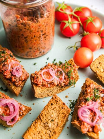 linsen Paprika aufstrich vegan