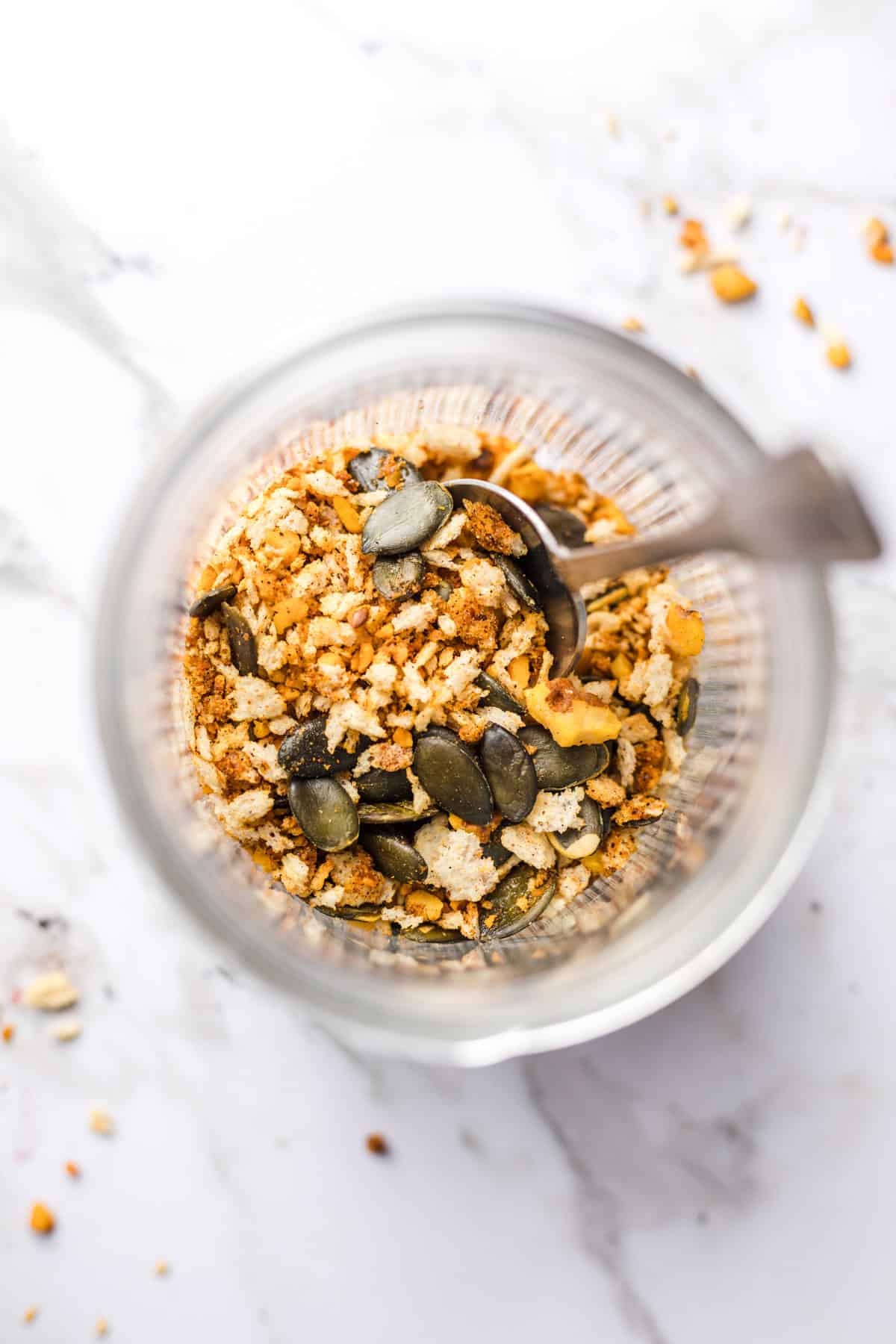 herzhaftes knusper topping vegan