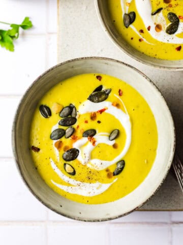 Vegane Gemüsecremesuppe