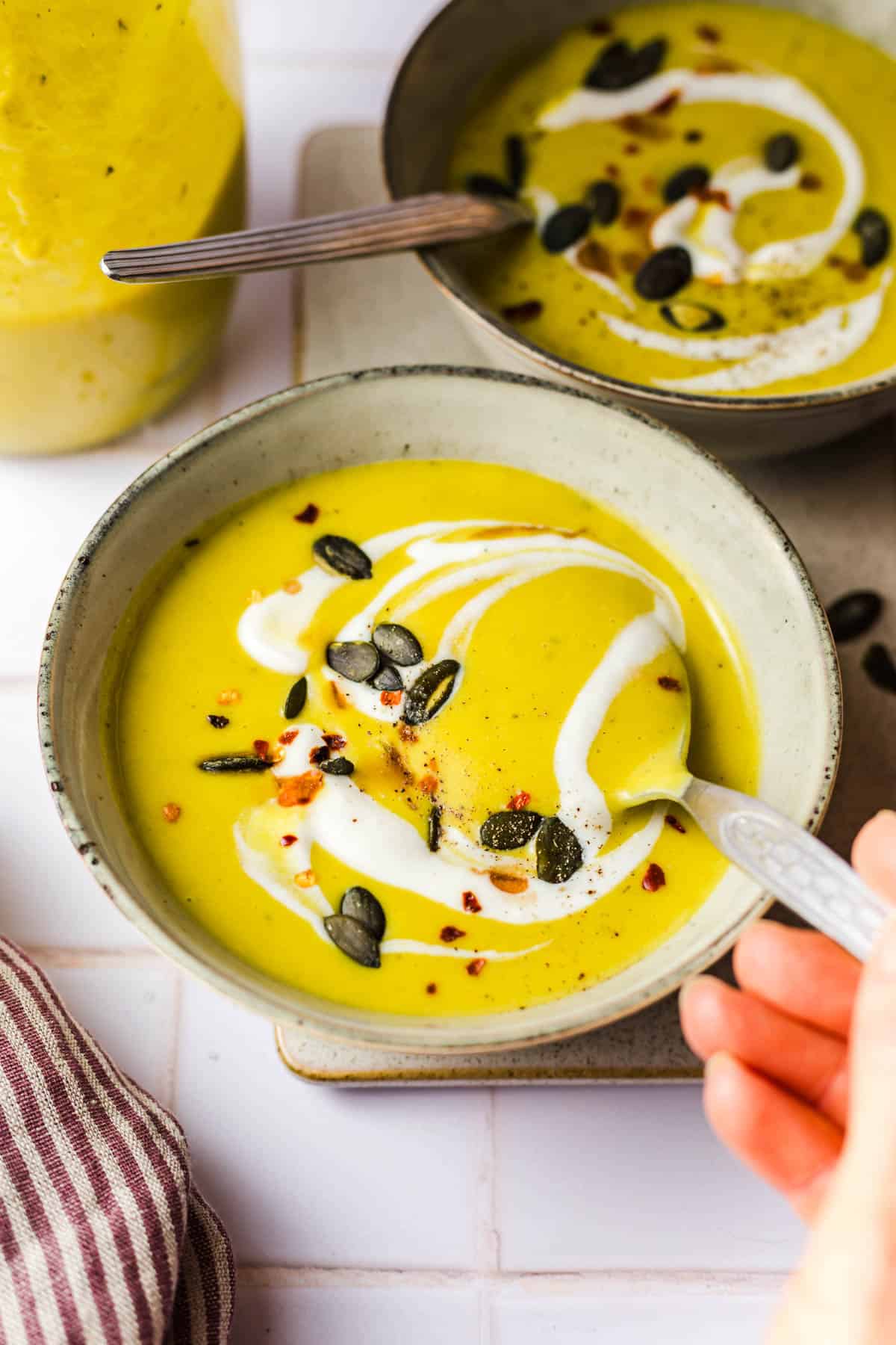 vegane gemüsecremesuppe