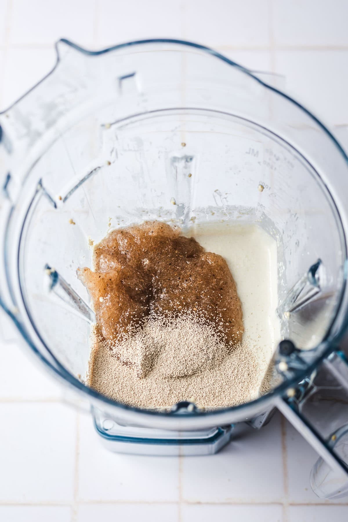 flohsamenschalen gel in mixer