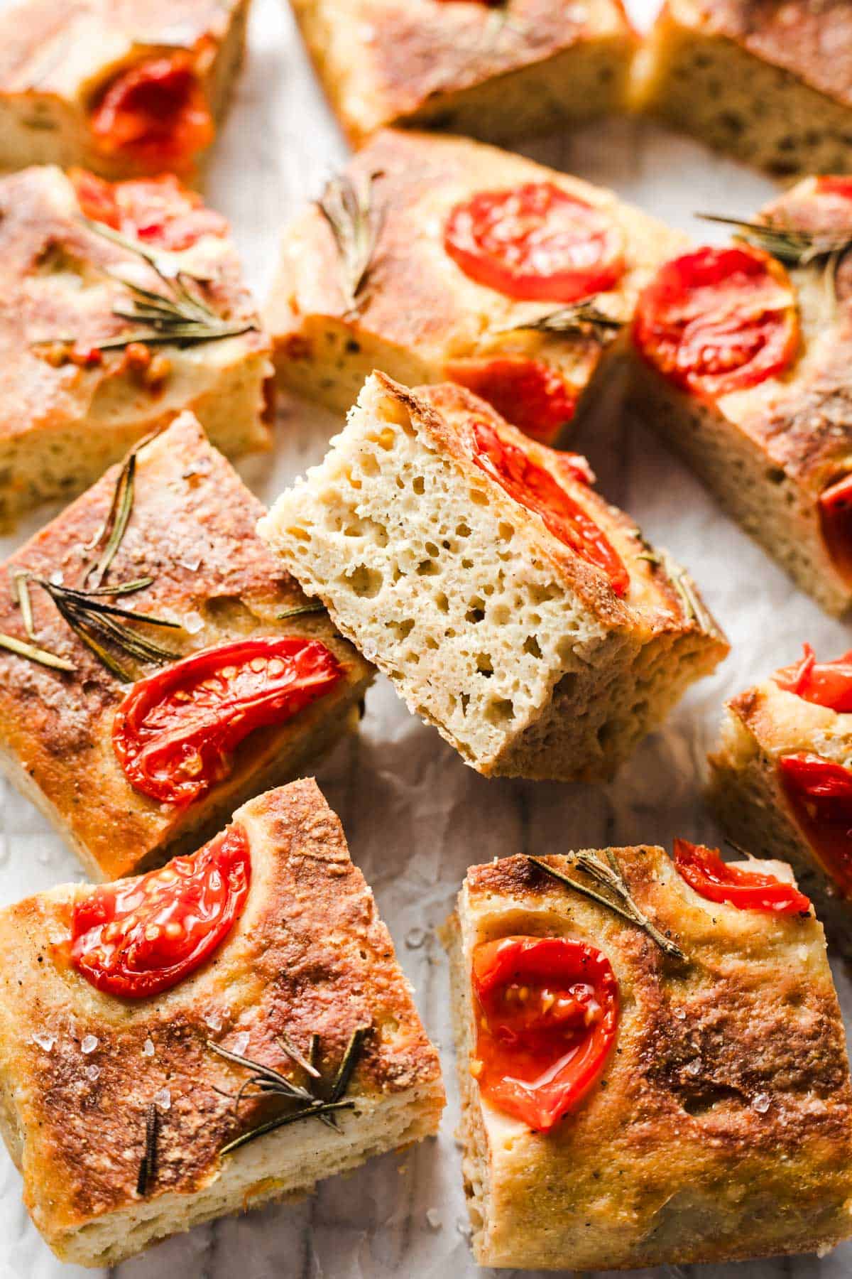 gesundes glutenfreies foccacia