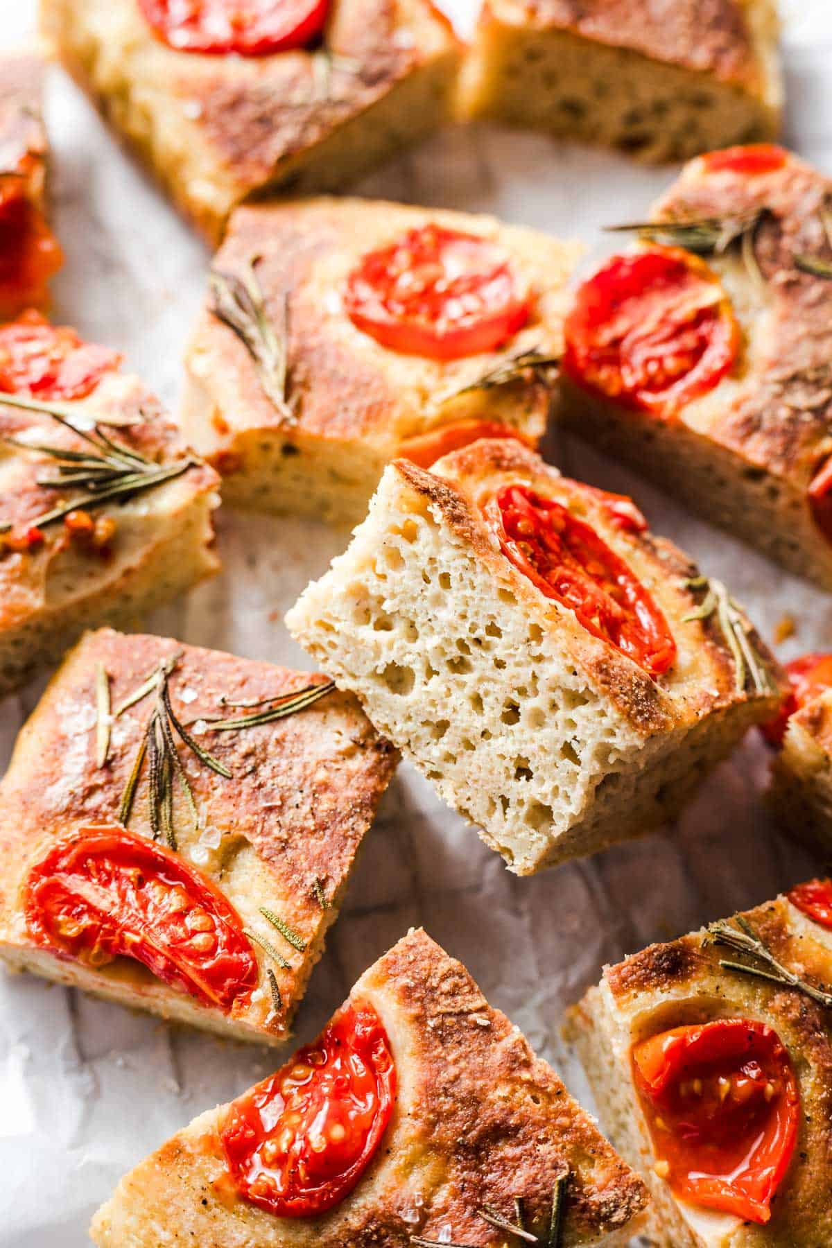 einfaches focaccia brot glutenfrei und vegan