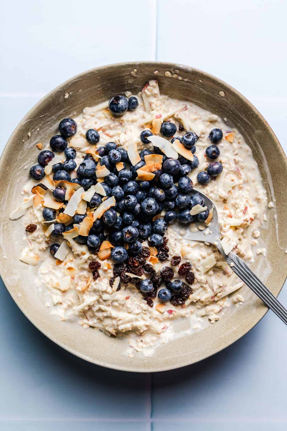 heidelbeer haferflocken bircher müsli