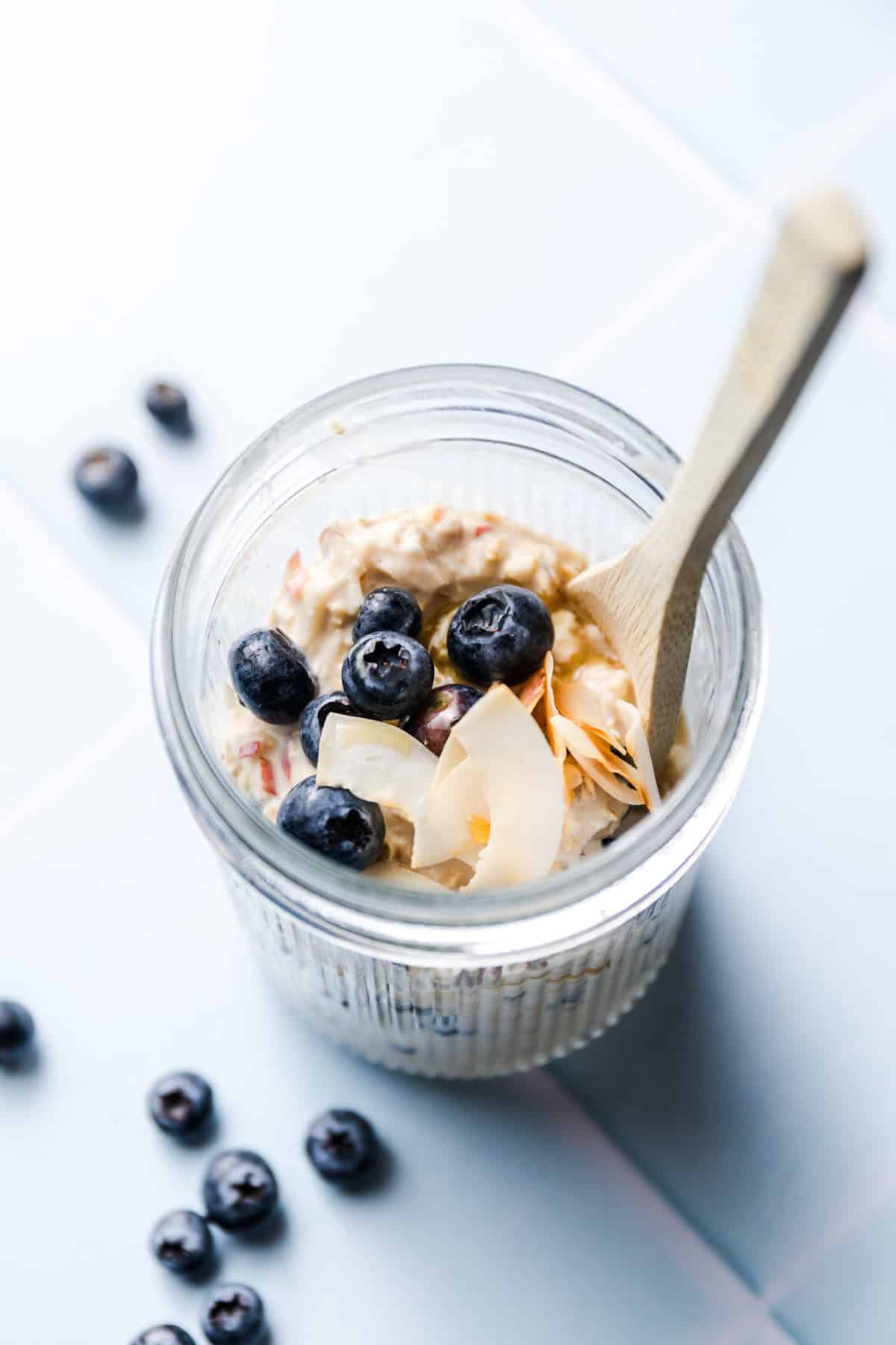 heidelbeer bircher müslli vegan ohne zucker