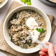 einfacher pilzeintopf vegan