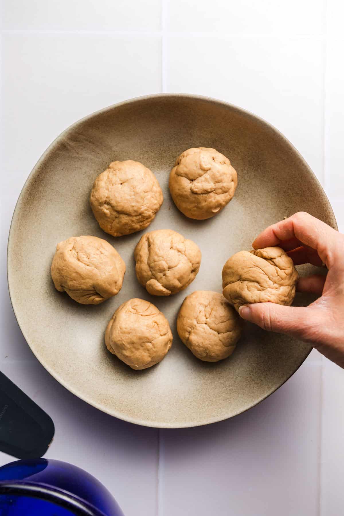 vegane Hefeteig Kugel