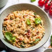 vegane tomaten orzo
