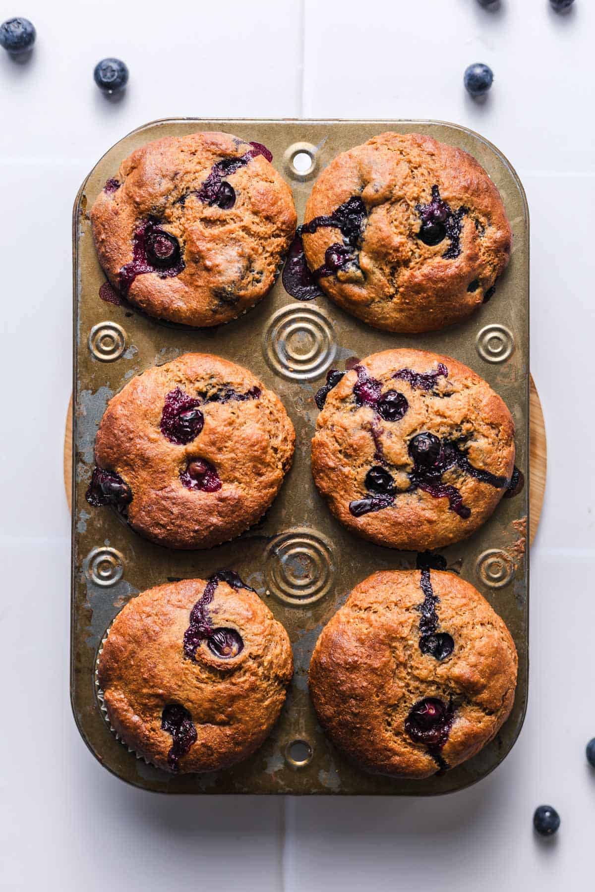 vegane heidelbeermuffins mit zitrone