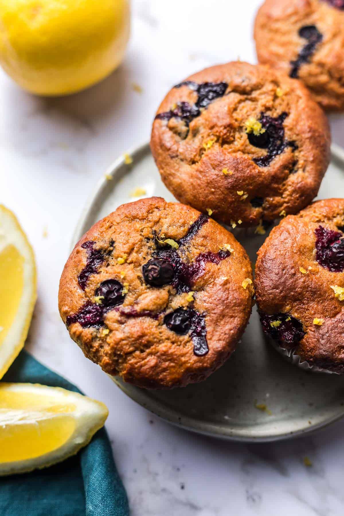 vegane blaubeermuffins ohne zucker