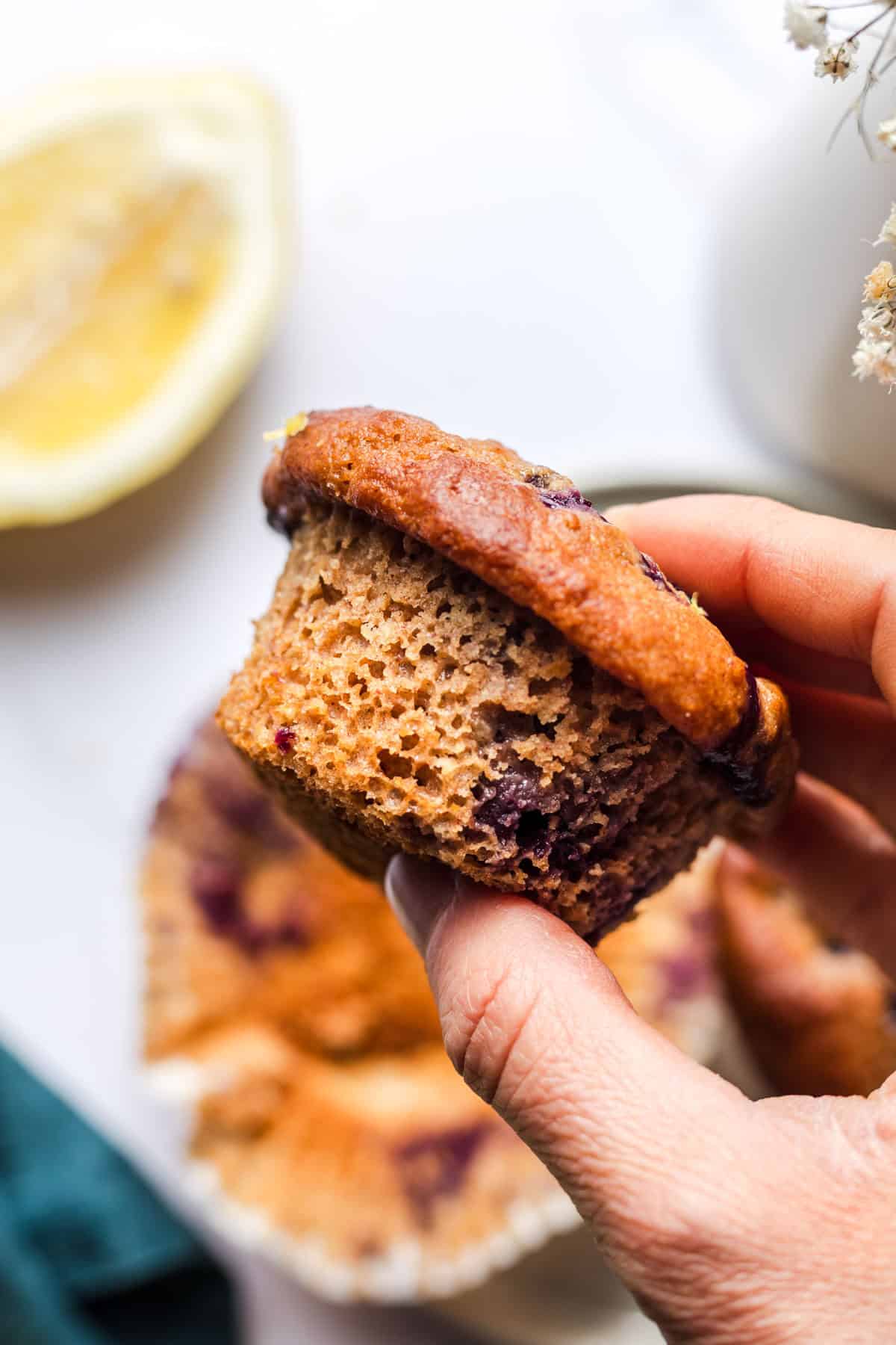 saftige vegane Muffins mit heidelbeeren ohne zucker