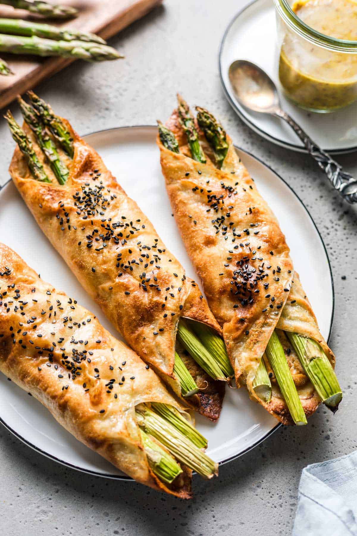 backofen Spargel in teigmantel glutenfrei und vegan