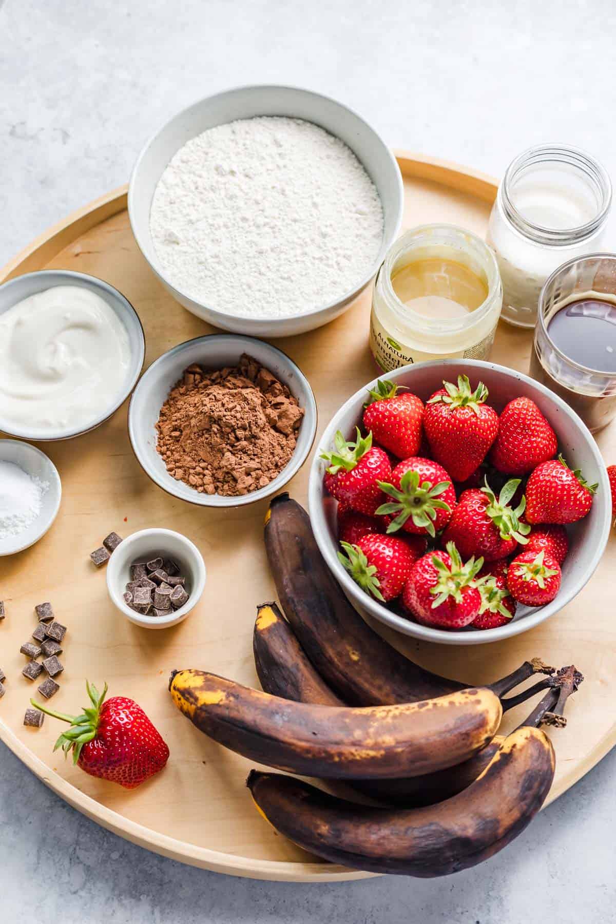 zutaten für veganes banana bread ohne zucker und ohne öl