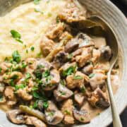 pilz stroganoff ohne schmand
