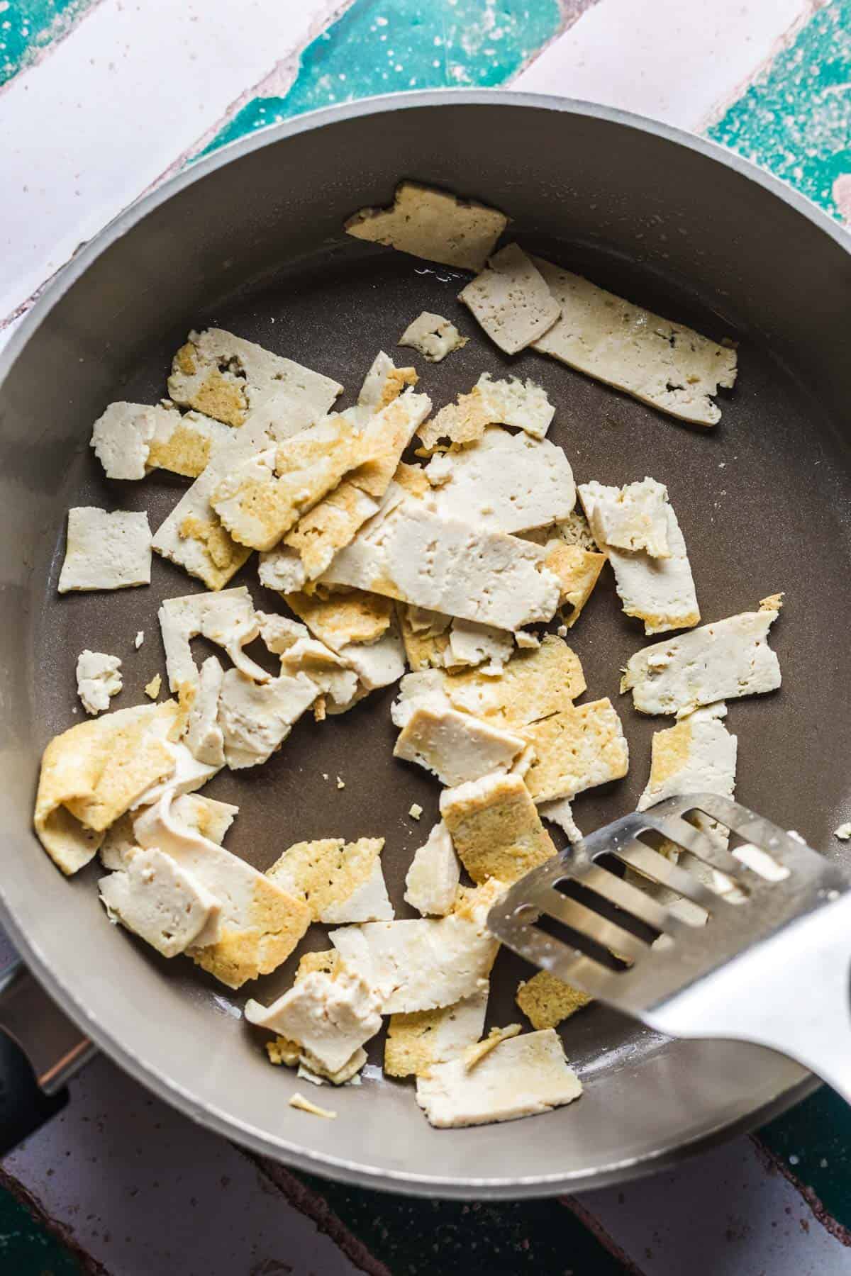 tofu streifen angebraten