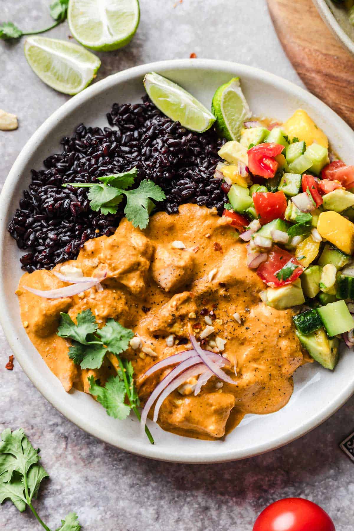 butter tofu vegan mit schwarzem reis