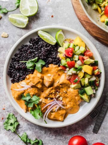 veganes butter chicken tofu