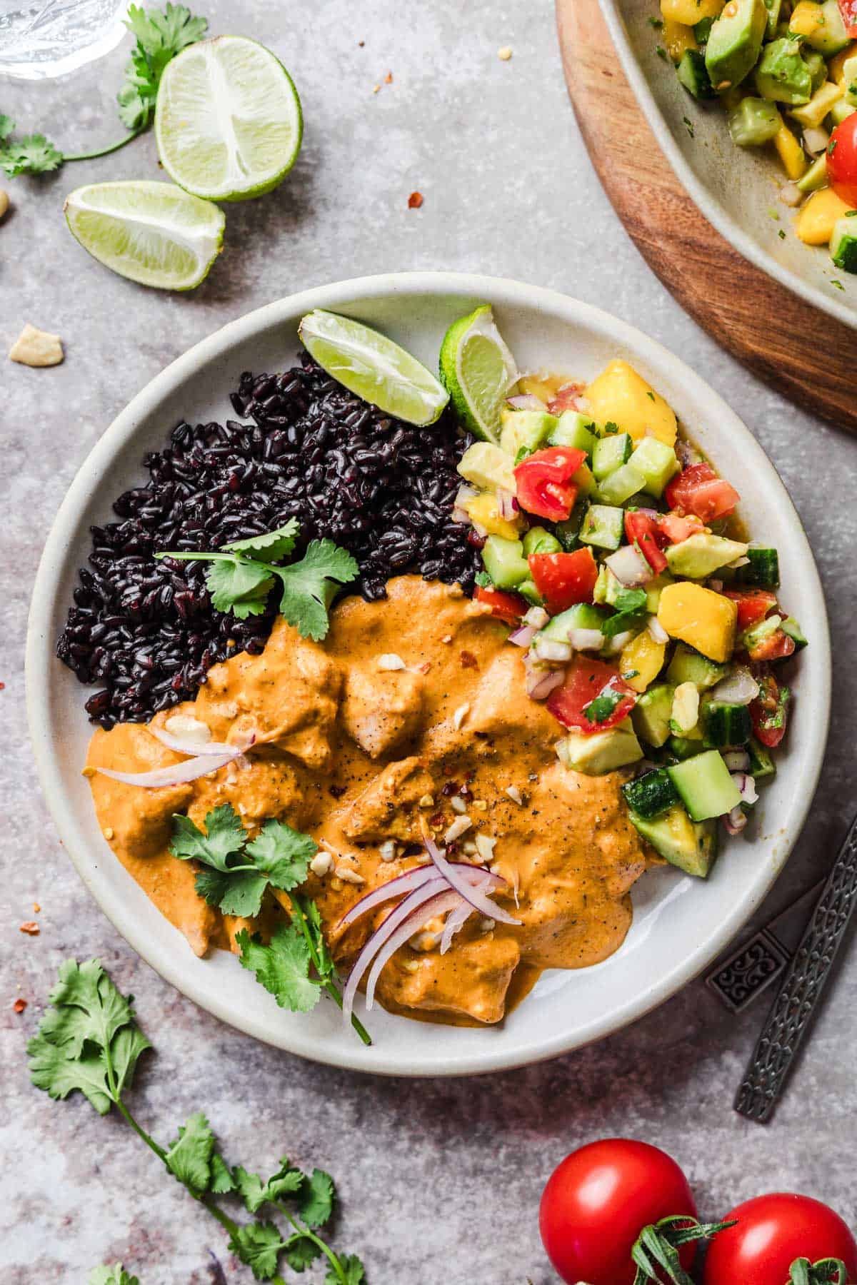 veganes butter chicken tofu