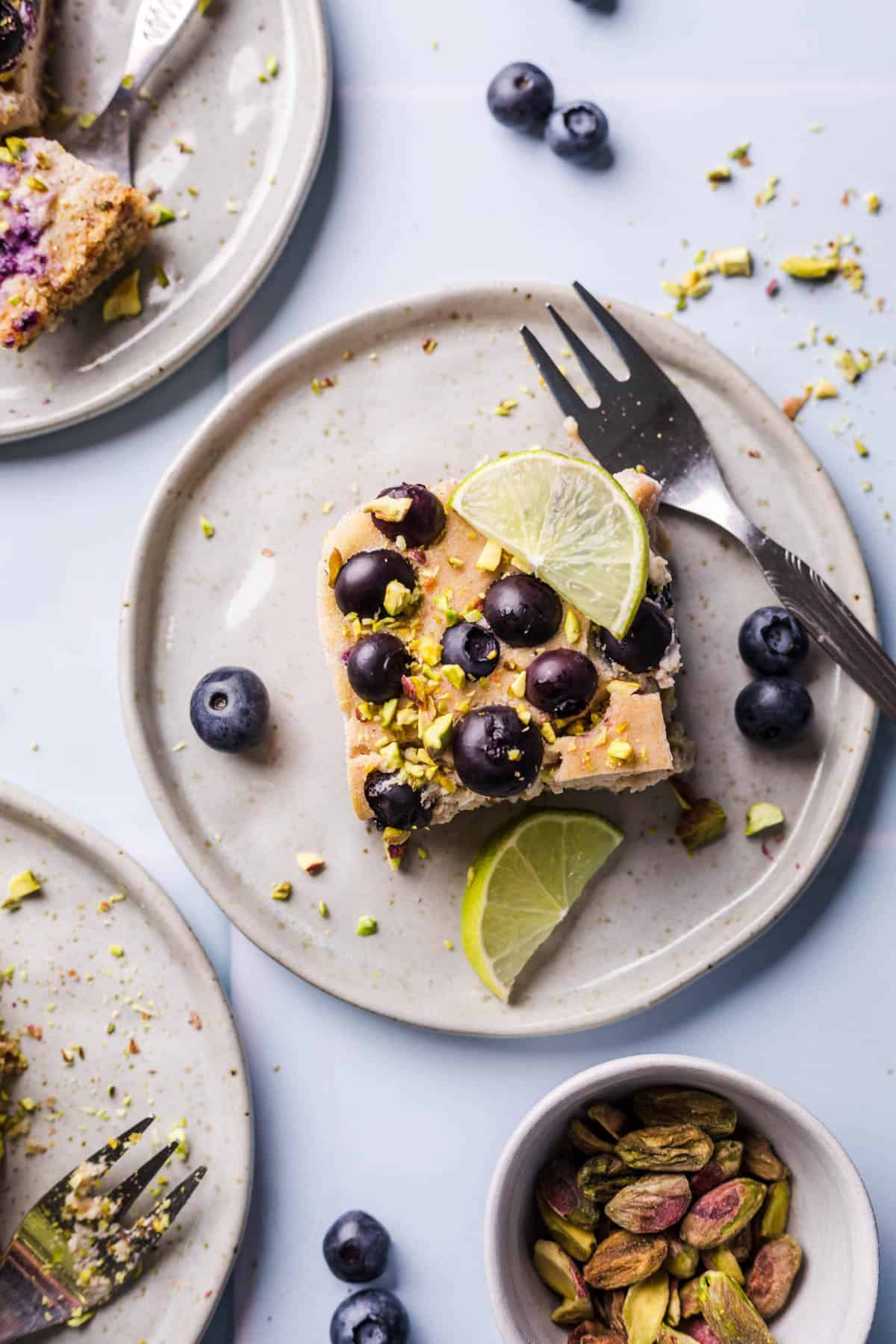 seidentofu käsekuchen vegan ohne zucker mit heidelbeeren