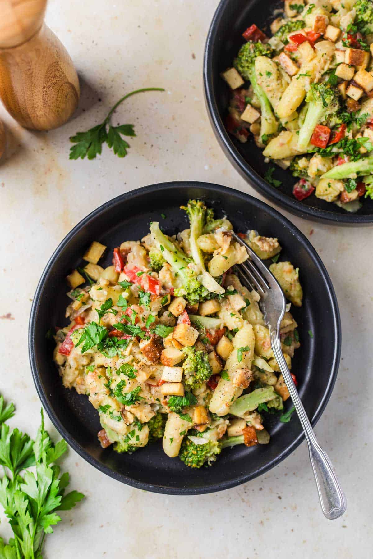 schupfnudeln vegetarisch mit räuchertofu