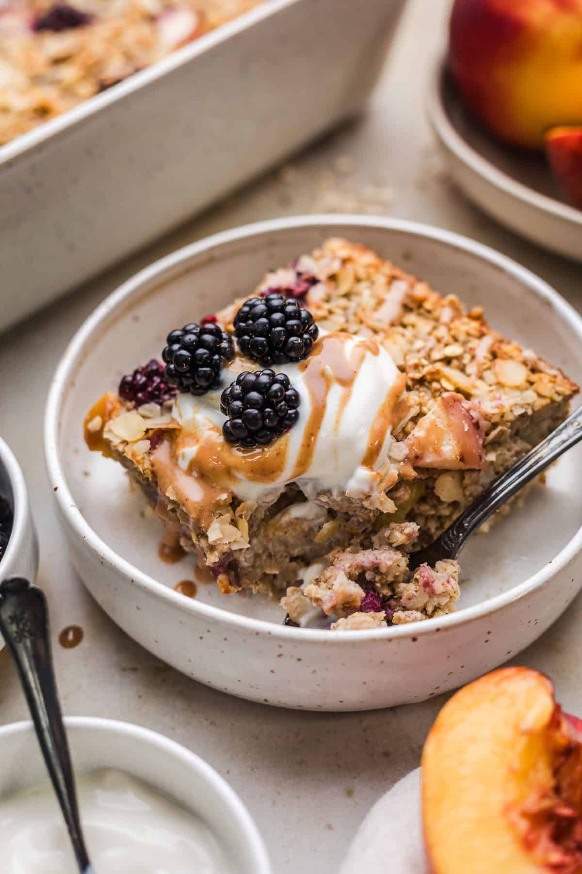 baked oatmeal vegan grundrezept