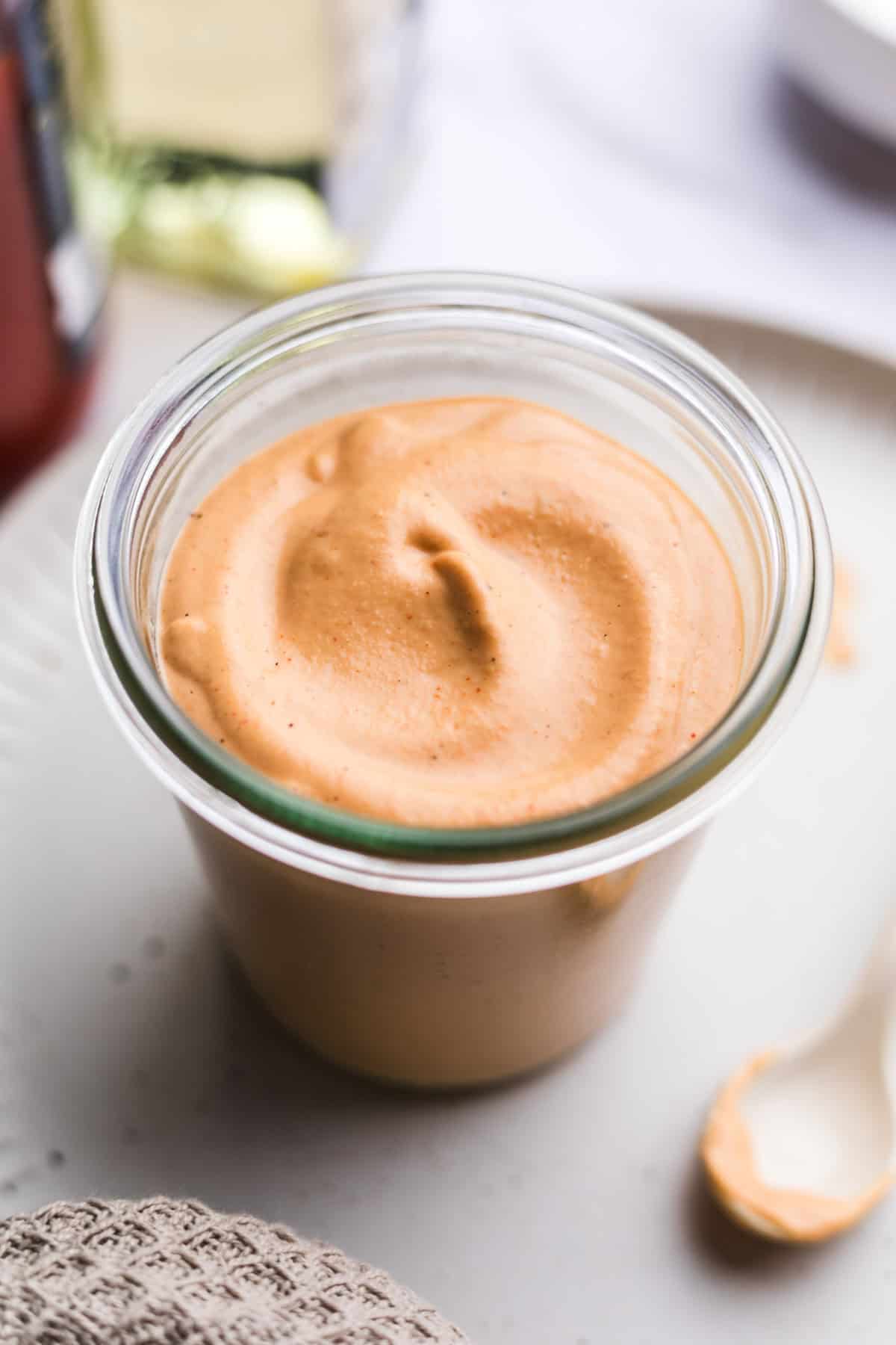 ölfreie burger sauce vegan