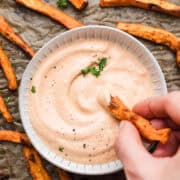 cremige sauce für pommes