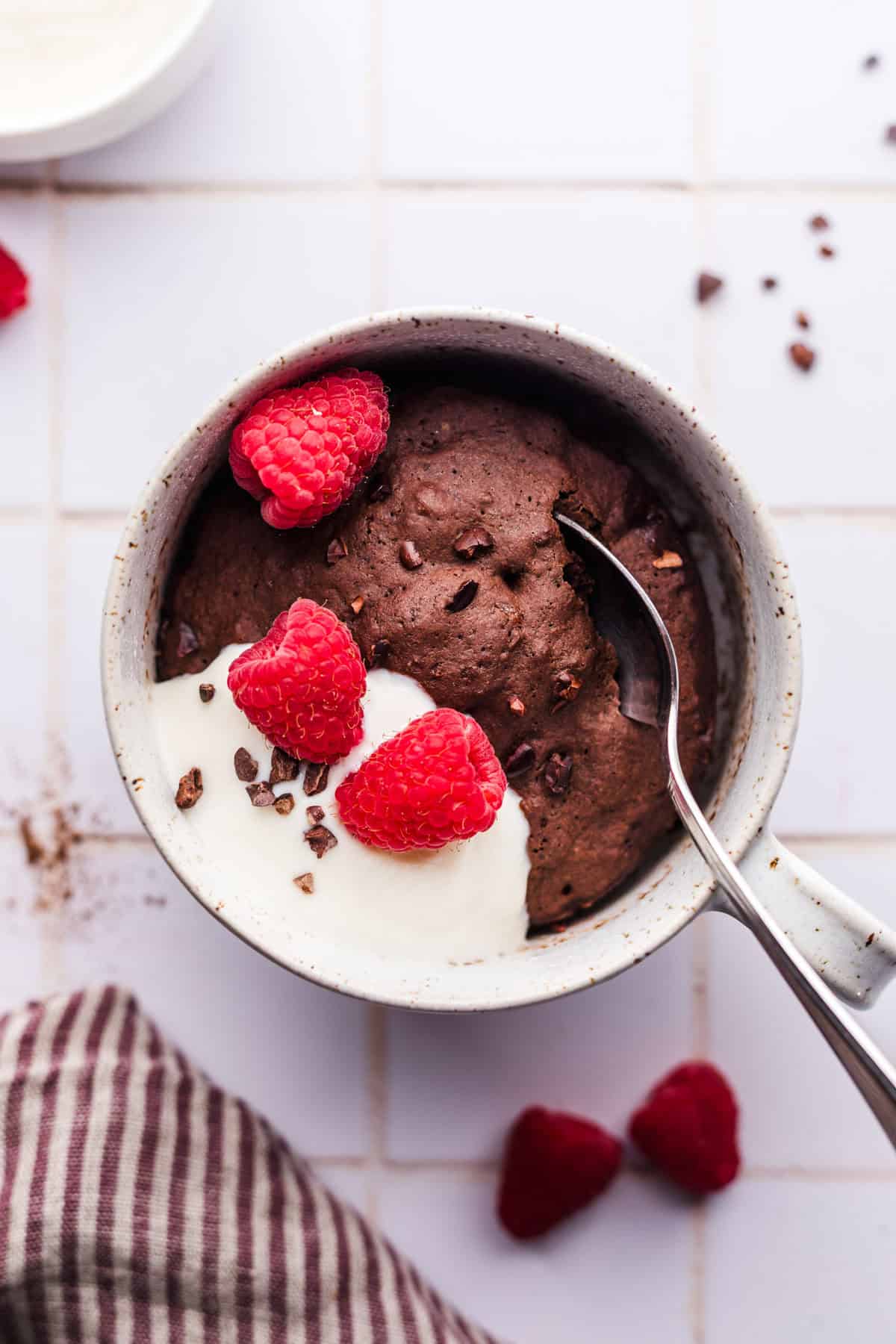 veganer schoko tassenkuchen ohne zucker